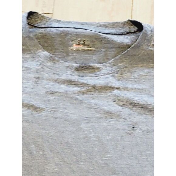 Under Armour Shirt Men's XL Gray ‎ Loose Fit Heatgear Athletic Top Gray Speckled - Picture 5 of 7